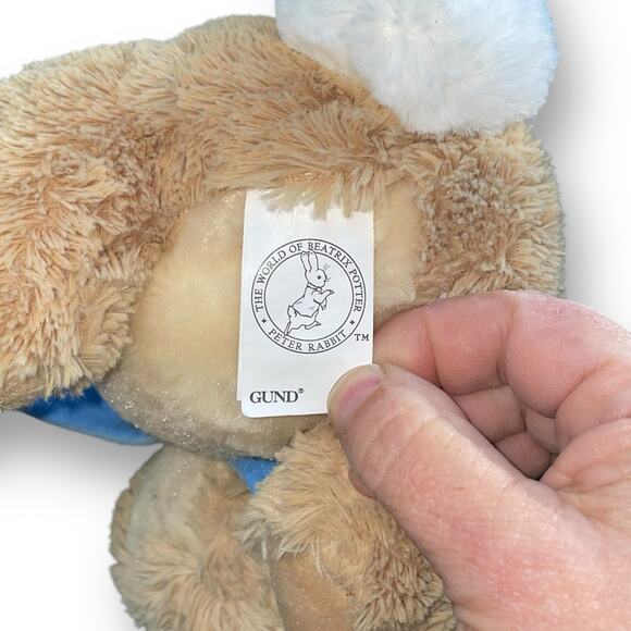 Gund Plush Beatrix Potter & Peter Rabbit Bunny Jacket Nursery Easter 12" Lot x2 - Picture 9 of 12